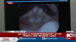 2ND CUP Ali gets a videostroboscopy at WT Speech and Hearing Clinic [upl. by Celle]