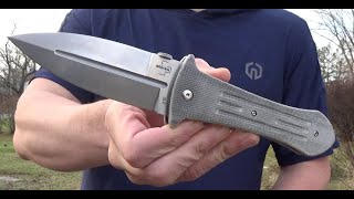 Boker Gedraitis Pocket Smatchet Folding Knife Review [upl. by Roobbie]