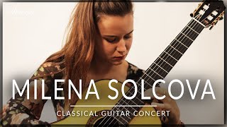 MILENA SOLCOVA  Classical Guitar Concert  Ponce Albeniz Kuhn Barrios  Siccas Guitars [upl. by Aitercul946]