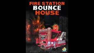 Fire Truck Bounce House for Parties amp Events  Firefighter Inflatable Party Rental [upl. by Hosea]