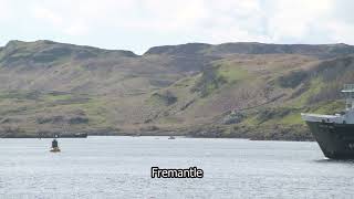 Cal Mac ferry  Argyll and Bute  Oban  Fremantle stock footage  E18R35 016 [upl. by Eentrok568]