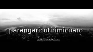 How to pronounce parangaricutirimicuaro in Spanish [upl. by Ahtnama]