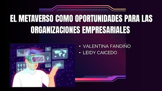 El metaverso como oportunidades para las organizaciones empresariales [upl. by Anivel]