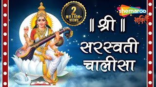 Shri Saraswati Chalisa with Lyrics  श्री सरस्वती चालीसा [upl. by Nyleak]