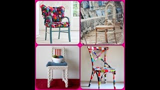 Stool And Chair Makeover DIY ideas for inspiration New Decor And Second Life [upl. by Arek688]