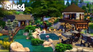 African Safari Resort  Vacation Rental  The Sims 4 Stop Motion  NoCC [upl. by Wanids]