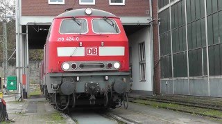 Baureihe 218 Spezial mit Motor Sound  Filme  Fotos Innenraum  DB Deutsche Bundesbahn Diesellok [upl. by Amund]