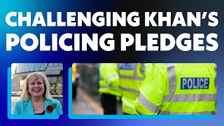 Susan Hall challenges Sadiq Khans policing pledges [upl. by Feer]