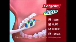 YouTube  Colgate 360 Toothbrushwmv [upl. by Wagoner]