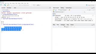 RScreencast 04 Häufigkeitstabellen und Kreuztabellen in R [upl. by Kalindi]