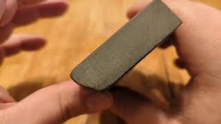 Light Green Thuringian Sharpening Stone Hone Water For Straight Razor Germany [upl. by Solokin]