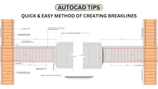 CREATING BREAKLINES IN AUTOCAD QUICK AND EASY [upl. by Yarehs]