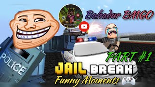 Blockman GO Jail Break moments 🗿  PART 1 blockmango bmgo jailbreak funnymoments bahadurbmgo [upl. by Laitselec804]