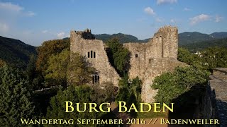 Burg Baden  Rundgang im September 2016  Badenweiler [upl. by Barret18]