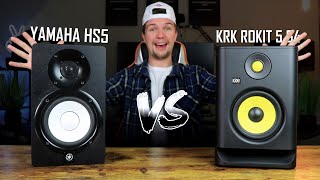 Which Studio Monitors Should You Buy  KRK Rokit 5 G4 VS Yamaha HS5 Studio Monitor Comparison [upl. by Akiram721]