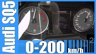 Audi SQ5 30 BiTDI 0205 kmh FAST Acceleration Test Autobahn Beschleunigung [upl. by Shulins]