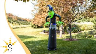 Sunnydaze 8’ Winifred the Wicked Witch Inflatable Halloween DecorationLDE7041 [upl. by Dincolo]