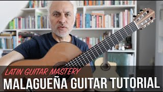 Malagueña Guitar Tutorial Solo Guitar [upl. by Atineb]