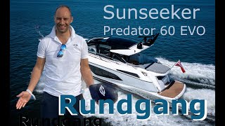 Exklusive Yachttour Sunseeker Predator 60 Evo  Luxus und Leistung auf dem Meer [upl. by Fredericka160]