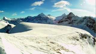 Longest Sled Run Faulhorn  Grindelwald Längste Schlittenbahn und Rodel Bahn der Welt [upl. by Asikal]