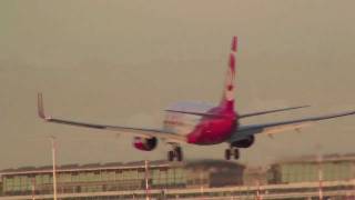 HD Evening landings  Hamburg Airport with ATC [upl. by Grimes]