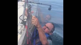 SINGLEHANDED MAN OVERBOARD SELFRESCUE USING MECHANICAL AIDS [upl. by Miche]