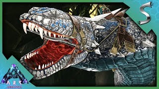 A SURPRISE ATTACK MAX LEVEL BASILISK TAMING  Ark Aberration DLC Gameplay E28 [upl. by Llennor]