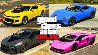 TOP 5 FASTEST CARS IN GTA ONLINE UPDATED AUGUST 2024 [upl. by Ielarol758]