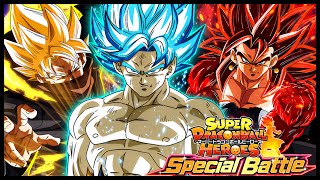 SDBH SPECIAL BATTLE STAGE 1 VS SDBH FIGHTERS NO ITEMS  DBZ DOKKAN BATTLE [upl. by Higinbotham]