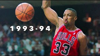 Scottie Pippen Full Season Highlights Without Jordan 199394 3rd in MVP [upl. by Malcom]