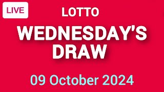 The National Lottery Lotto Draw Live Results from Wednesday 09 October 2024  lotto live [upl. by Sprage]