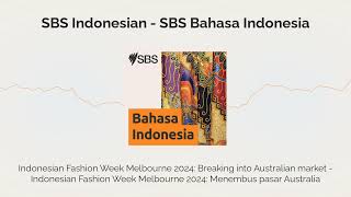 Indonesian Fashion Week Melbourne 2024 Breaking into Australian market  Indonesian Fashion [upl. by Ximenes412]