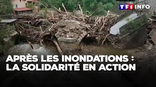 Après les inondations  la solidarité en action [upl. by Rodmann381]