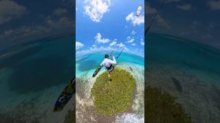 Kitesurfer Casually Jumps Over An Island 😱🤯 [upl. by Jael]