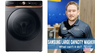 Product Unboxing and Overview Samsung WF46BG6500AV Large Capacity Washer [upl. by Annaik]