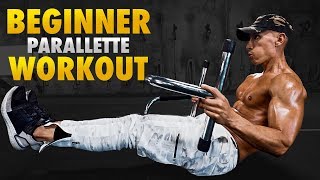 Beginner Follow Along Parallette Workout  Frank Medrano [upl. by Hniht630]