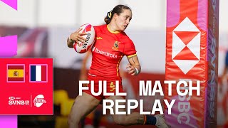 Spain STUN France 😮  Spain v France  Dubai 2024 HSBC SVNS  Full Match Replay [upl. by Eenal320]