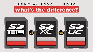 SDHC vs SDXC vs SDUC  The Difference Between Memory Cards [upl. by Rahr258]