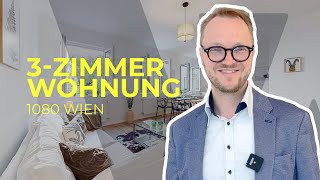 Ruhige Hoflage Wien Neu sanierte 3ZimmerWohnung 1080 [upl. by Ayamat]