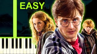 HEDWIGS THEME  HARRY POTTER  EASY Piano Tutorial [upl. by Marcos]