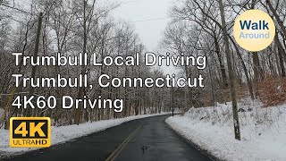 【4K60】 Driving  Trumbull Connecticut Local Residential Area Driving [upl. by Osmen]