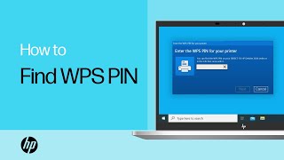 How to Find the WPS PIN to Complete Printer Setup  HP Printers  HP Support [upl. by Ynnoj]