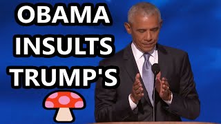 Obama Insults Trumps Crowd Size Comments [upl. by Oemor]