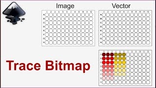 Inkscape for scientists  23  Convert 96 well plate image to vector and color it  Trace bitmap [upl. by Iy744]