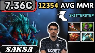 736c  Saksa WEAVER Soft Support Gameplay 20 ASSISTS  Dota 2 Full Match Gameplay [upl. by Dnomso]