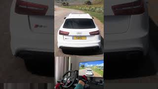 850 HP Audi RS 6 Avant forzahorizon5 gaming steeringwheelgameplay shorts [upl. by Scriven]