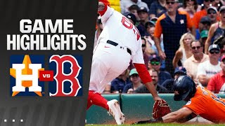 Astros vs Red Sox Game Highlights 81124  MLB Highlights [upl. by Urquhart]