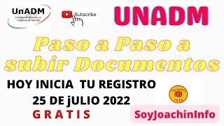 🔴 Como hacer registro y subir documentos al sistema unadm 🔴 Facil 🔴 soyjoachininfo [upl. by Attiuqram]