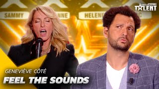 Amazing GOLDEN BUZZER  Geneviève Côté awes the judges  Frances Got talent [upl. by Amann]