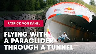 Flying With A Paraglider Through A Tunnel 🪂 [upl. by Kirschner909]